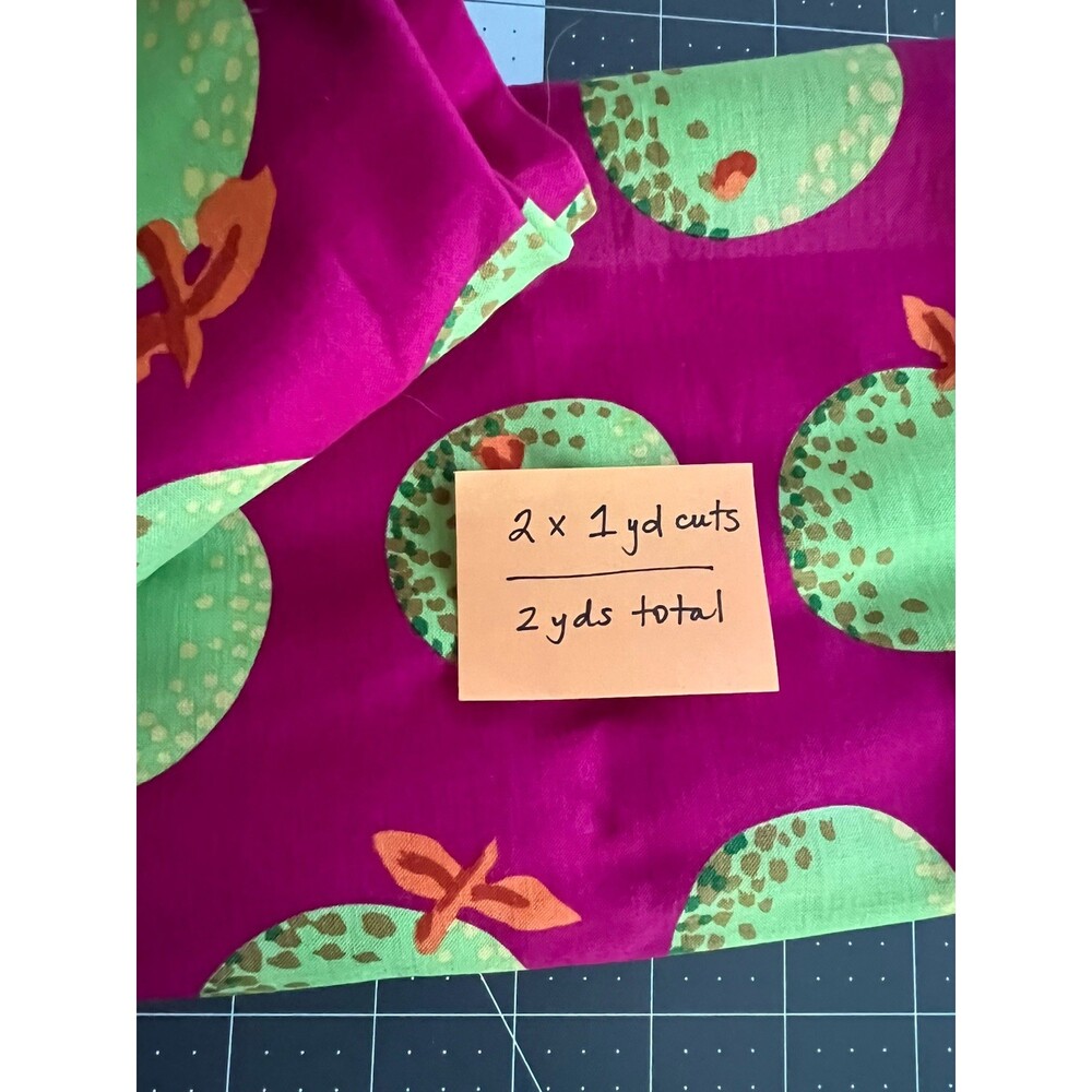 Kaffe Fassett for FreeSpirit - Oranges PWGP 177 Lime - Two 1 Yd Cuts, 2 Yd Total - Picture 7 of 7
